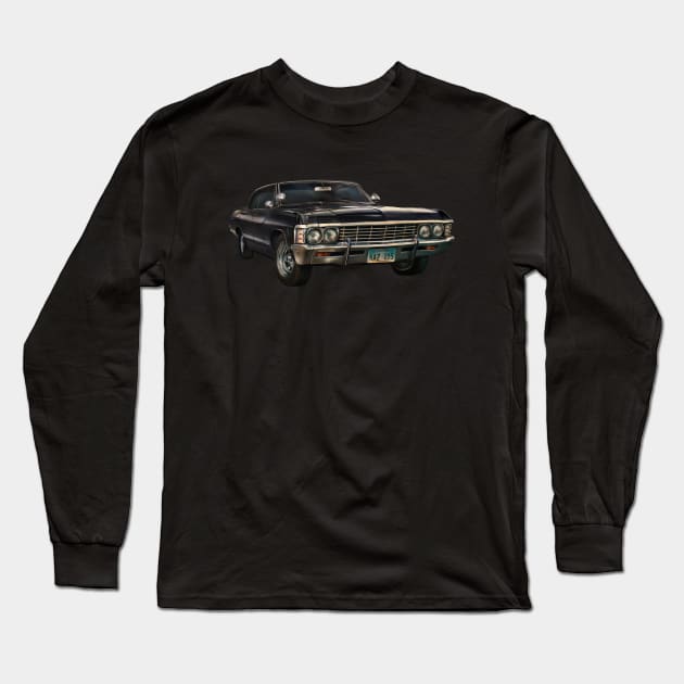 '67 Impala Long Sleeve T-Shirt by threshthesky